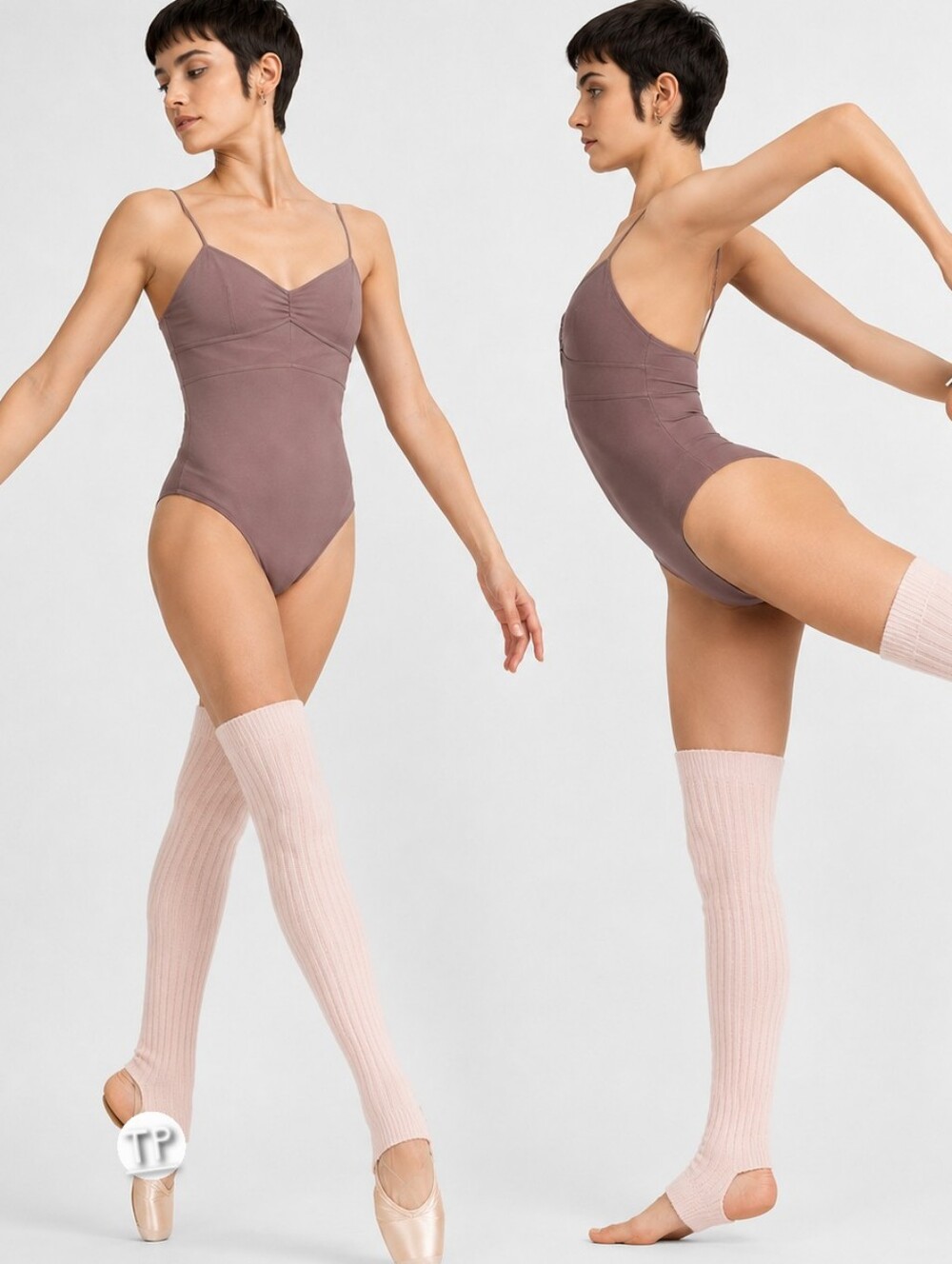 Nwt Body Wrappers Adult 27" Stirrup Knit Leg Warmers Ribbed OTK Theatrical Pink
